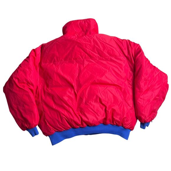 Vintage Columbia Puffer Reversible Men's XL Duck Down 100% Nylon Retro Bomber - Picture 4 of 11